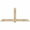 Ekena Millwork Eugene Rough Sawn Timber Gable Bracket, Douglas Fir, 84"W x 38"H x 6"D x 6"F, 11/12 Pitch GBW084X38X0606EUG00RDF - alternate 1